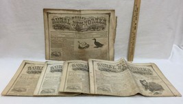 Moores Rural New Yorker Newspaper 1859 Lot of 5 Editions Antique Collect... - $46.98