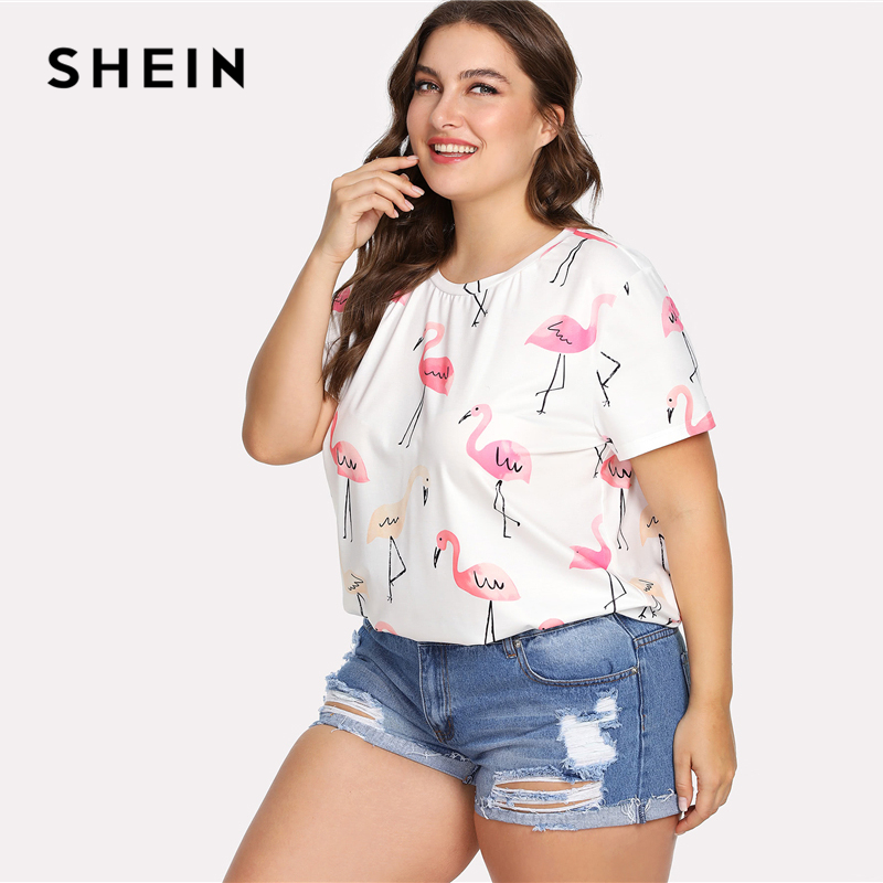 flamingo shirt womens plus size