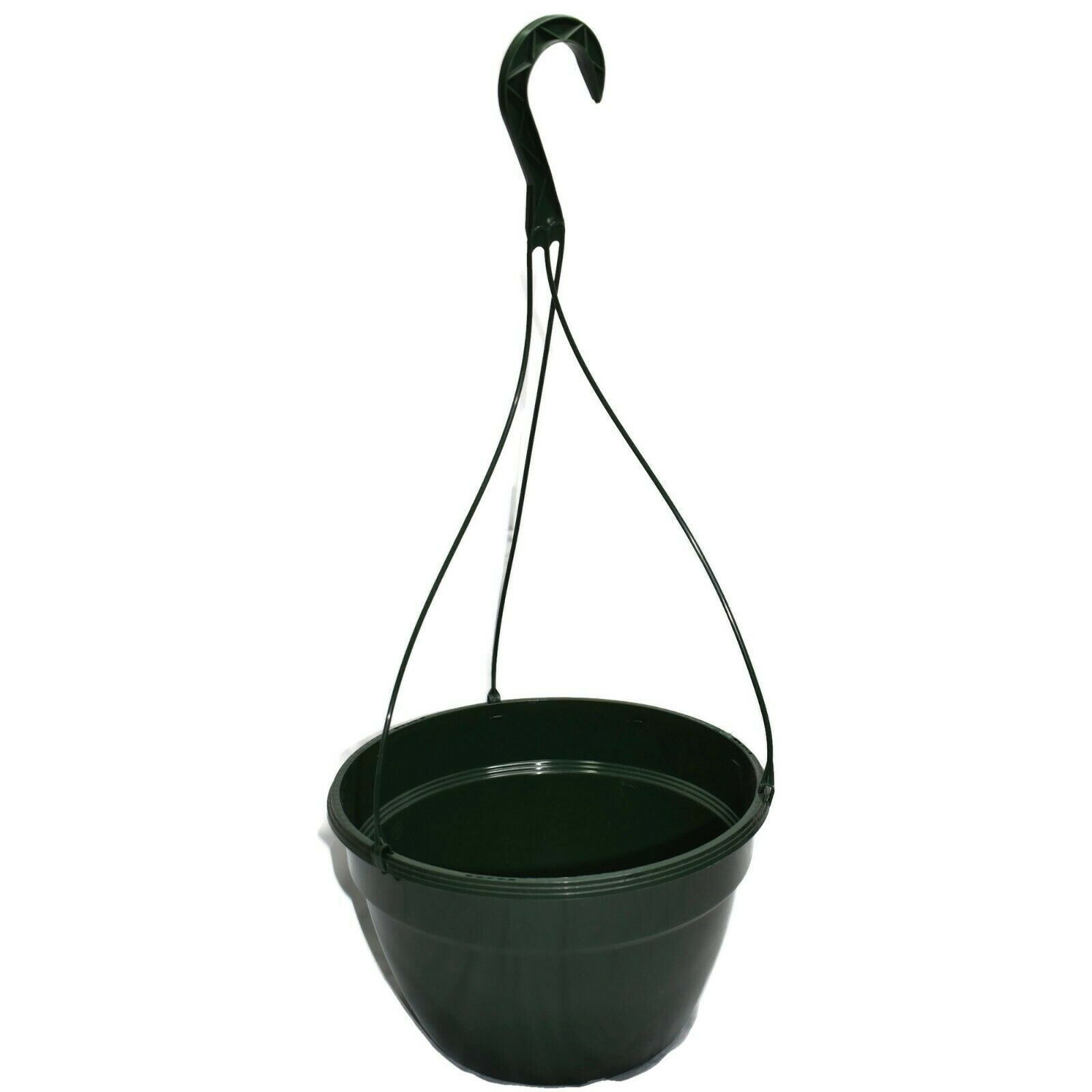 KOBA Green 11 Traditional Trench-Tek Plastic Hanging Basket - Flower Pot