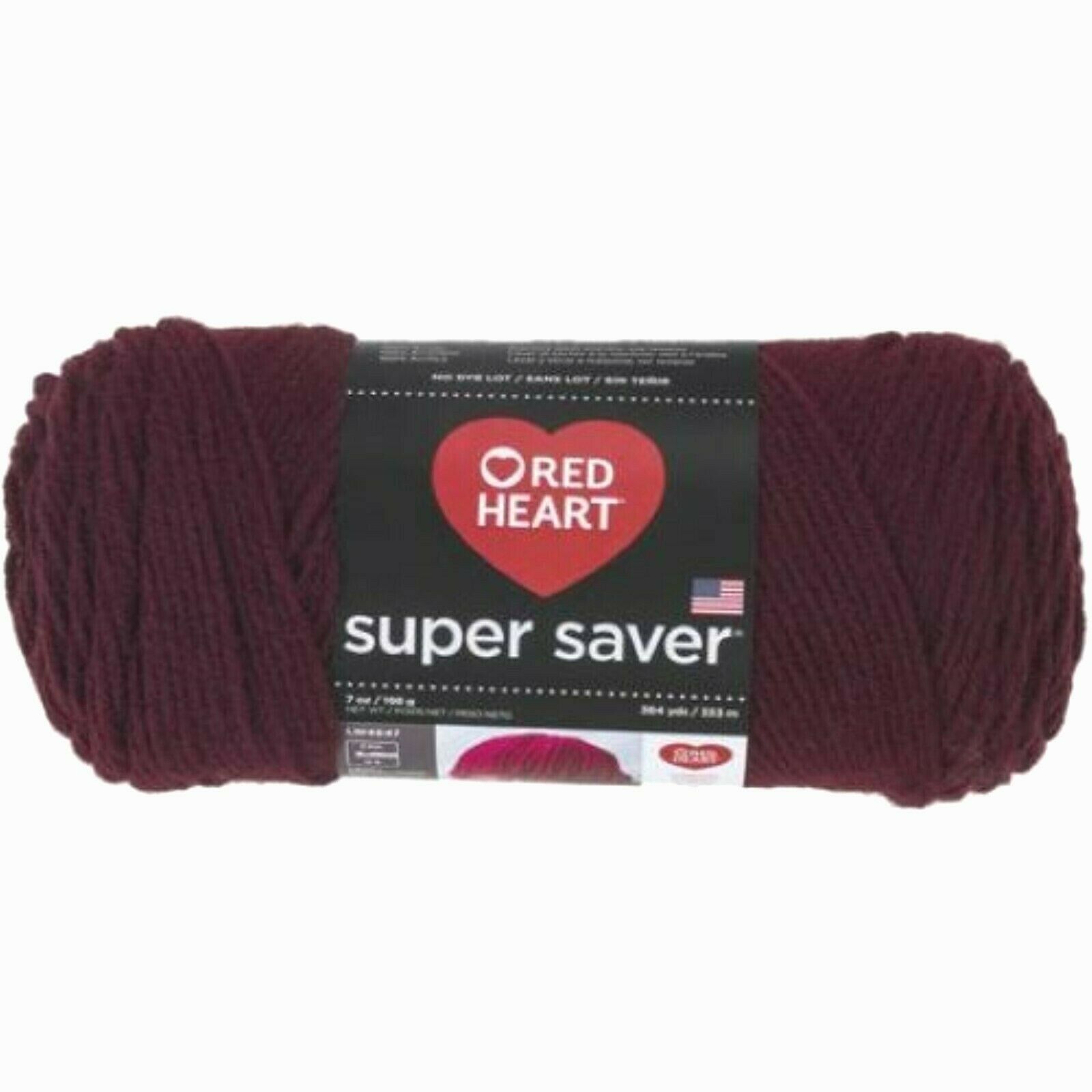 Red Heart Supersaver Yarn in Claret