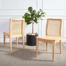 Dining Chairs Made Of Natural Rattan By Safavieh Home Collection'S, Set2. - $336.96