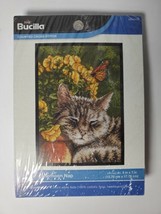 Bucilla Mini Counted Cross Stitch Kit 5&quot;X7&quot;-Afternoon Nap (14 Count), WM... - $14.84
