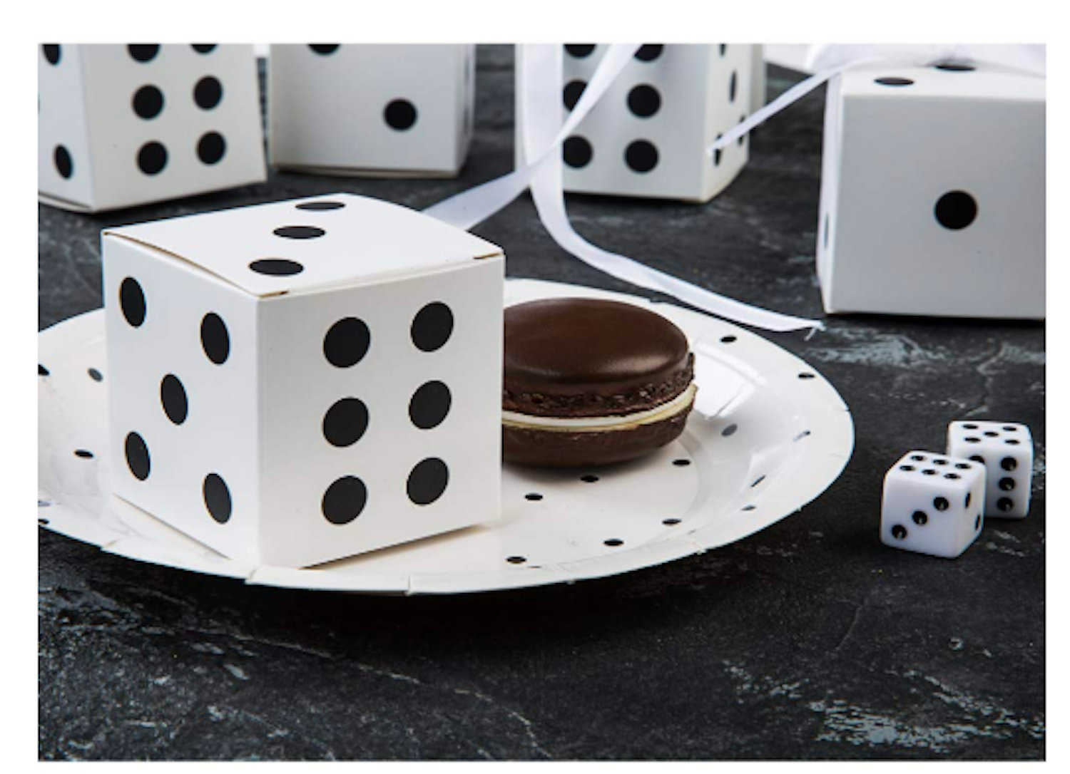 50 Casino Party Black Dice Favor Box Poker Night Game Night Party