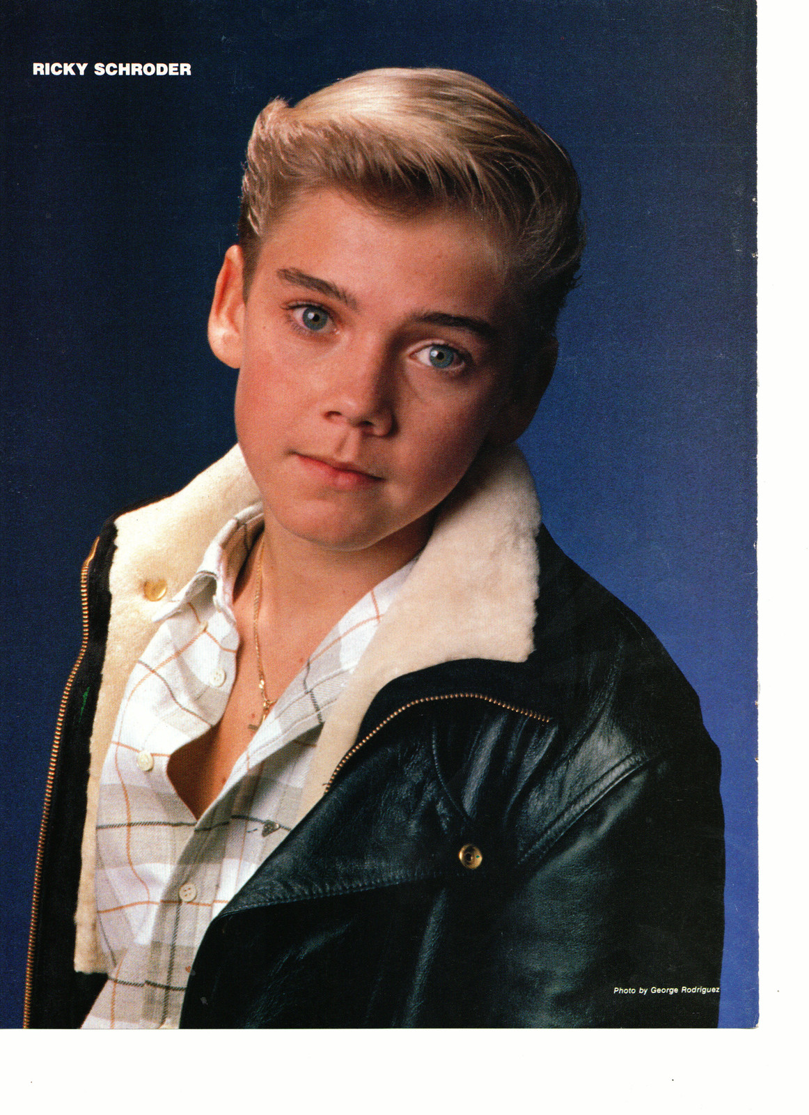 Ricky Schroder Rob Lowe Teen Magazine Pinup Clipping Black Leather Jacket Bop Clippings