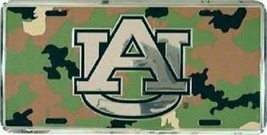 Auburn Tigers Camoflauge Embossed Metal License Plate - $11.87