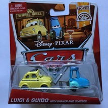 Disney Pixar Cars Luigi &amp; Guido With Shaker And Glasses - $23.49