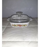 Corning Ware 1Qt Casserole Dish with lid  A-1-B L&#39;Echalote 278MA w/lid p... - $35.67