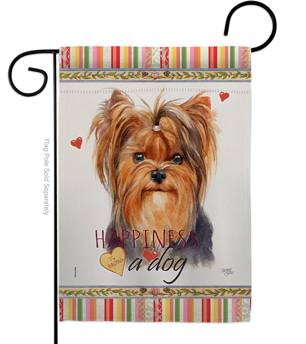 Yorkie Happiness - Impressions Decorative Garden Flag