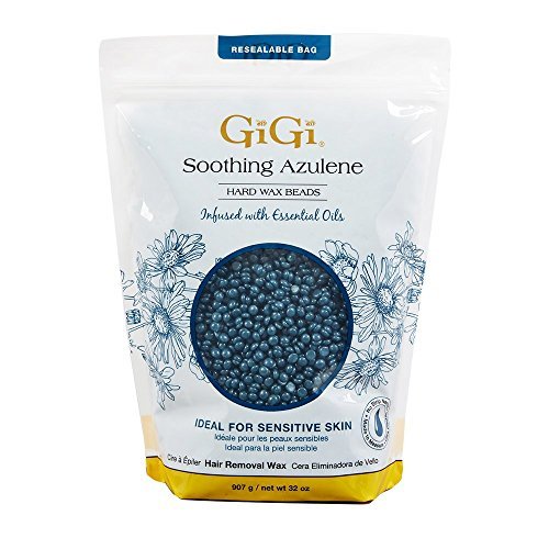 Primary image for GiGi Hard Wax Beads, Soothing Azulene Hair Removal Wax for Sensitive Skin, 32 oz