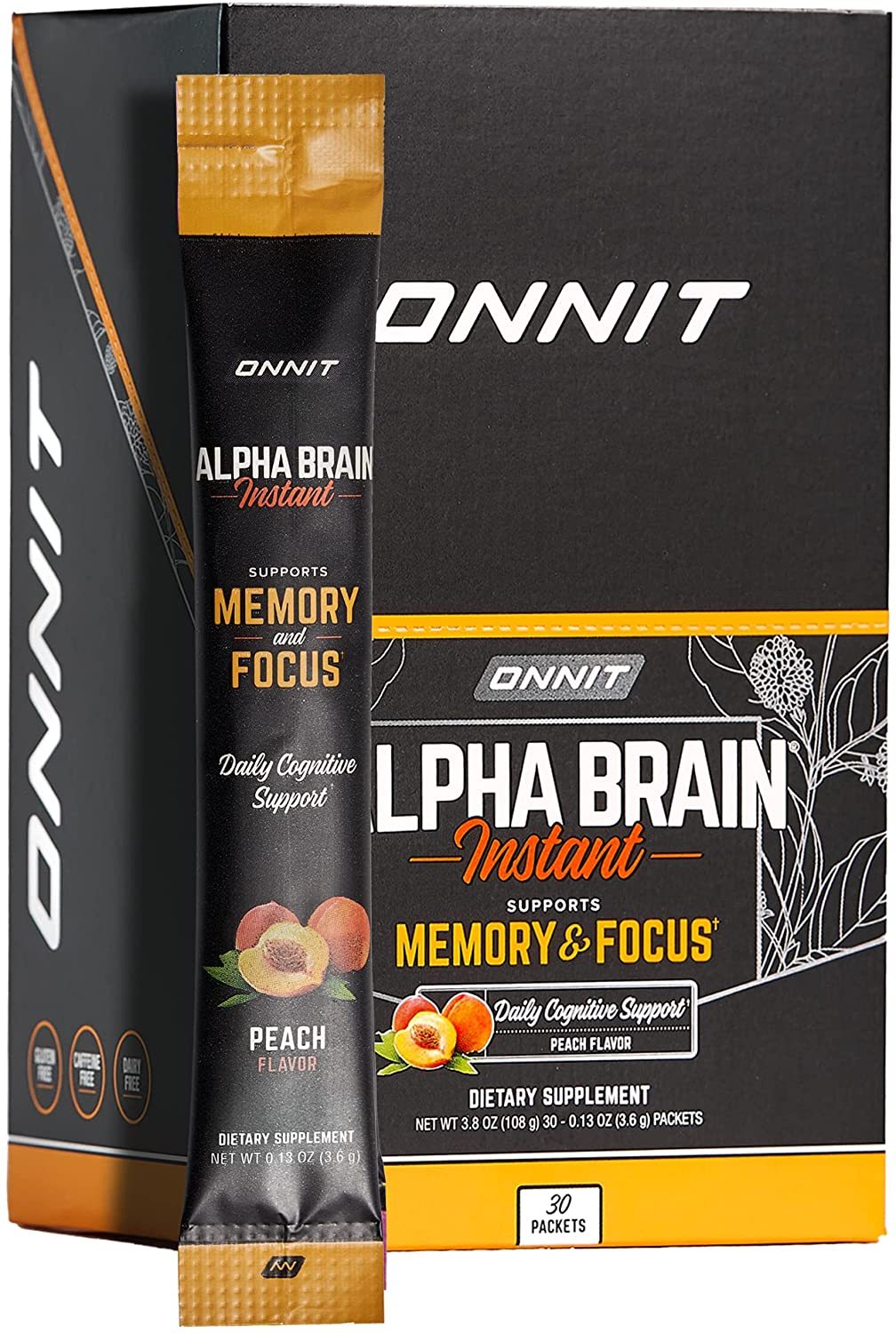 Alpha Brain Instant Premium Nootropic Brain Booster Supplement-Boost Focus