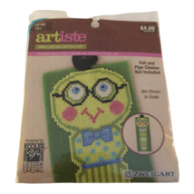 Zweigart Artiste Mini Cross Stitch Kit Caterpillar Glasses Nerd Craft Project - $4.99