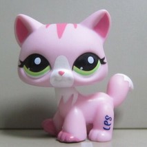 Littlest Pet Shop LPS 1788 Pink Walking Cat Kitty Green Eyes Lose Fig - $15.98