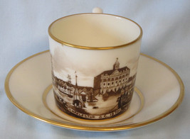 Lenox Historal Minga Pope Patchin Cup &amp; Saucer 1933 Charleston, SC 1870 - $35.53