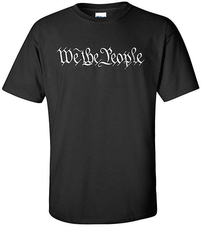 We The People T Shirt Preamble To The United States Constitution Mens Tee Black T Shirts