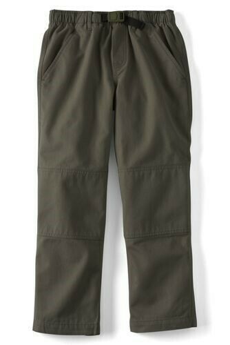 Lands' End Boys Iron Knee Pull On Climber Pants Expedition Green 8S NEW 198813