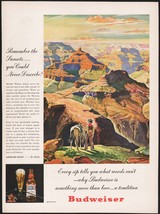Vintage magazine ad BUDWEISER beer 1945 Remember the Sunsets Western sky... - $12.99