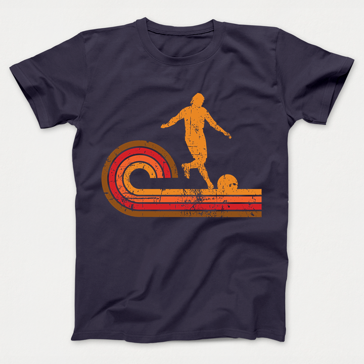 Retro Style Kickball Player Silhouette Kickball Kids TShirt TShirts