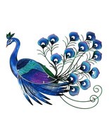 Handmade Animal Metal Peacock Wall Artwork for Garden Decoration Outdoor... - $90.30