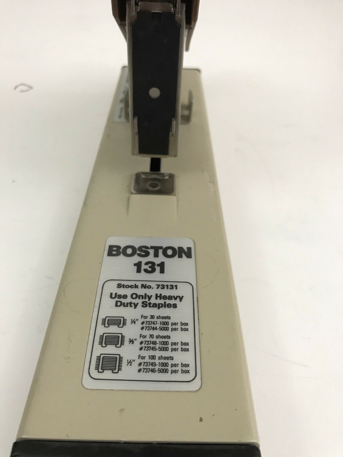 Vintage BOSTON 131 Heavy Duty Commercial Stapler 100 Sheet Capacity