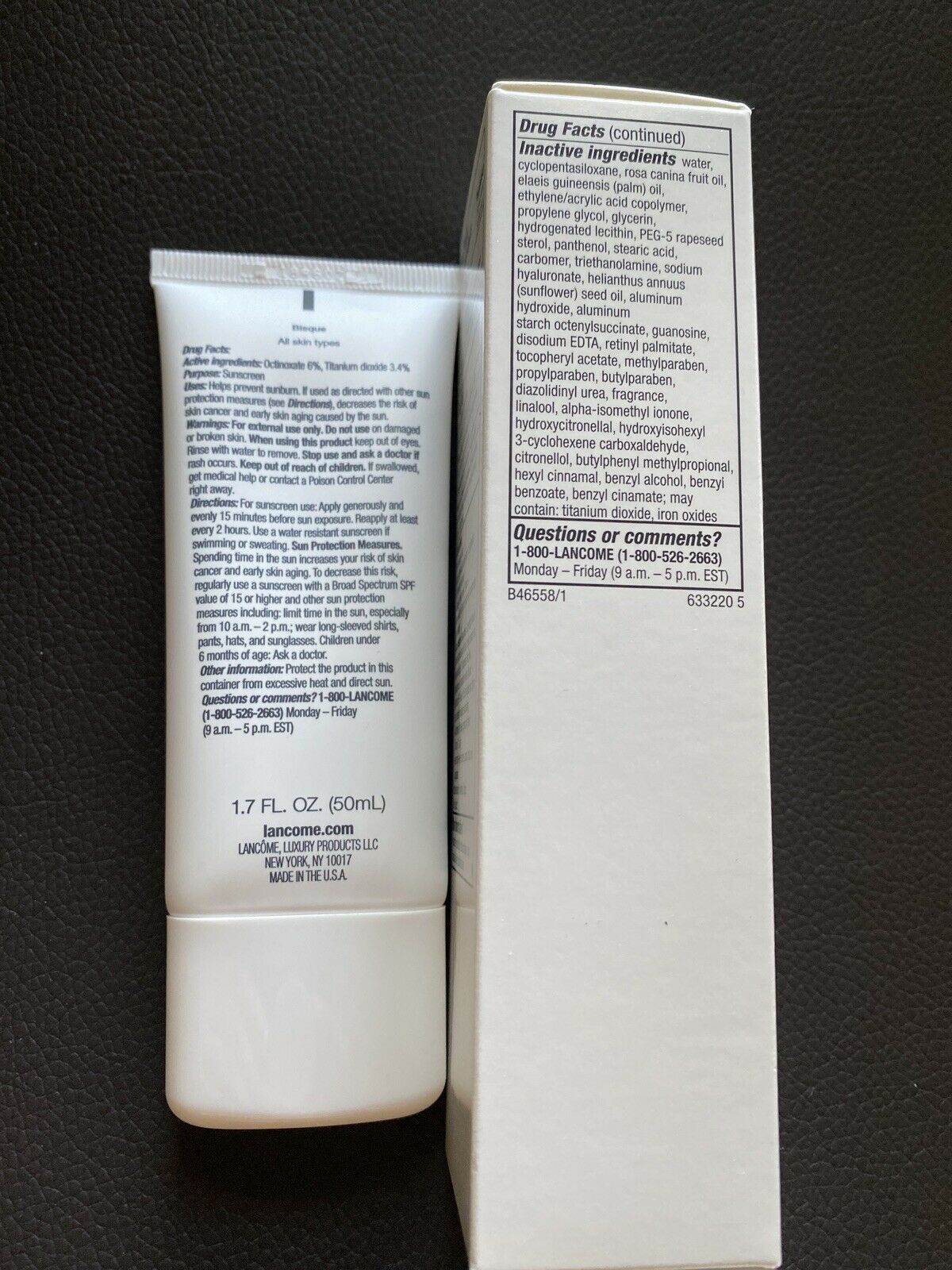 New In Box! Lancome Imanance Tinted Cream Sunscreen SPF 15 Bisque ...