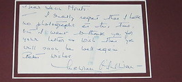 Maureen O'Sullivan Signed Framed 16x20 Letter & Photo Display Tarzan JSA Jane image 2