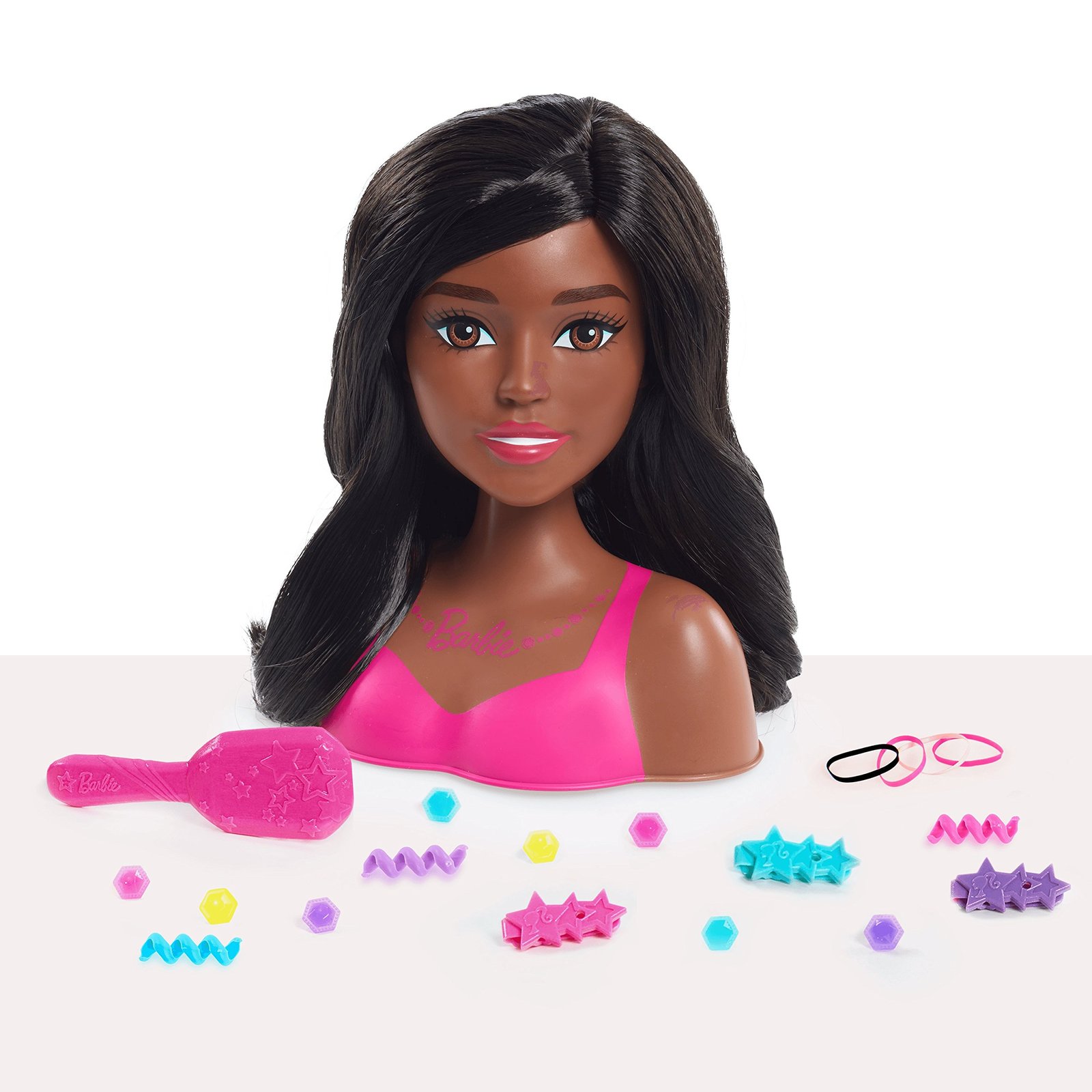 Barbie Styling Head Black Hair, 20 Pieces - Other