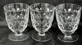 Fostoria Footed Mesa Clear Wine Goblets Thumbnail Design (3) 4-1/4&quot; H - $27.00
