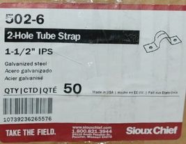 Sioux Chief Two Inch Tube Strap Galvanized Steel 50 Count Per Box image 4