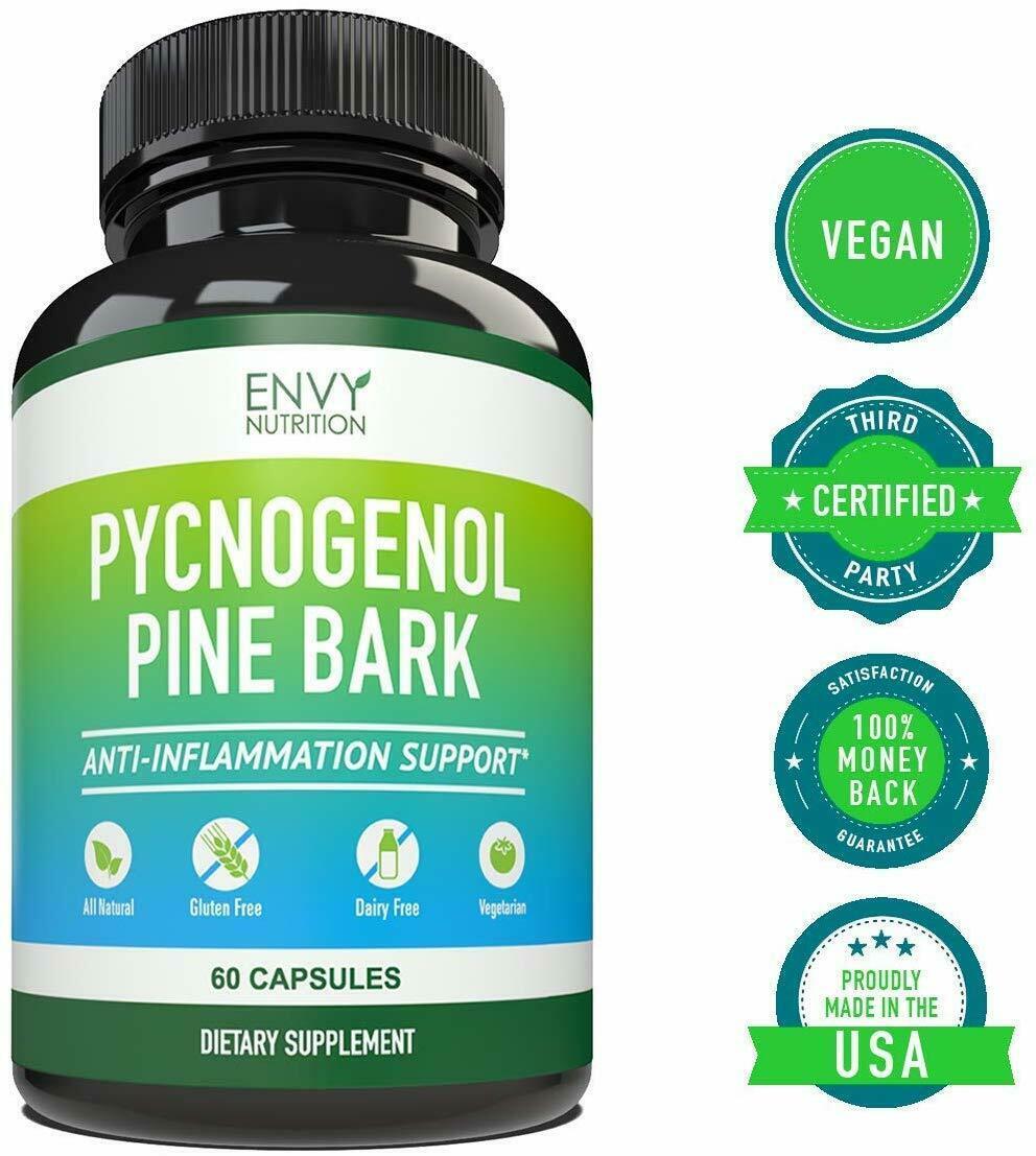 Pycnogenol Pine Bark Supplement AntiInflammation Support Vision