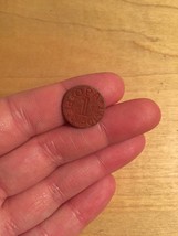Vintage 1940s OPA Red Point 1 Ration Coin