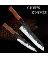 Hand Forged Chef Knife Japanese Kiritsuke Petty Kitchen Knives Home Slic... - $35.80+