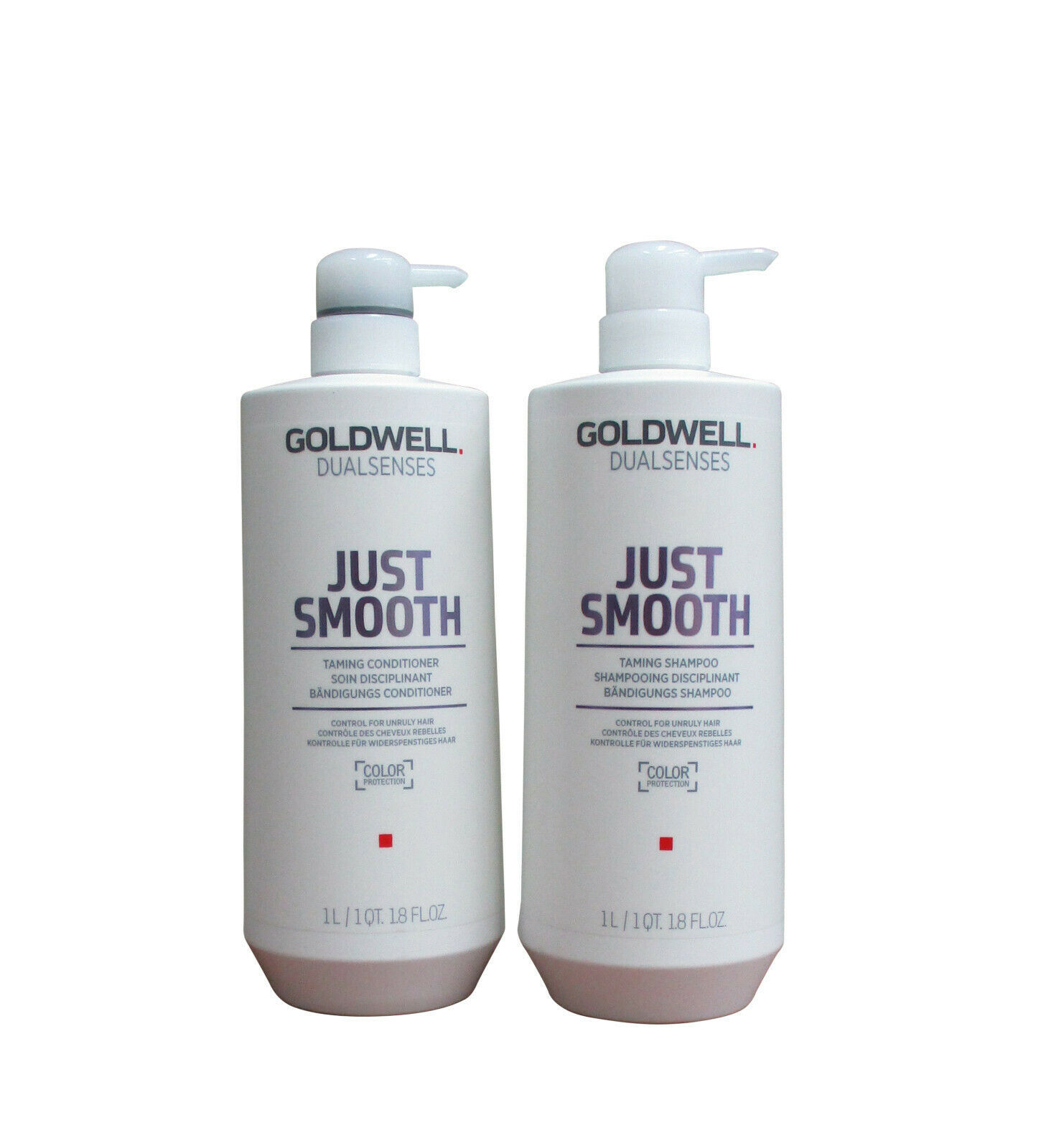 Goldwell Dualsenses Just Smooth Taming Shampoo and Conditioner Liter Duo 33.8 oz - $42.07