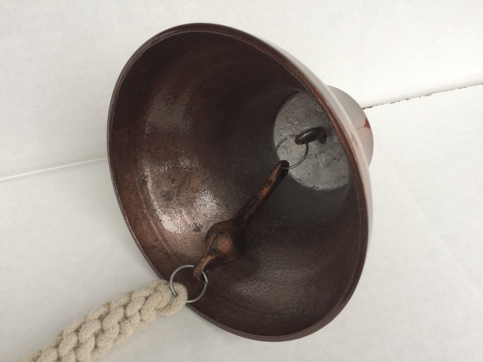 6" Ship Bell w/ Lanyard Rustic Finish Boat Ships Bell Wall Decor
