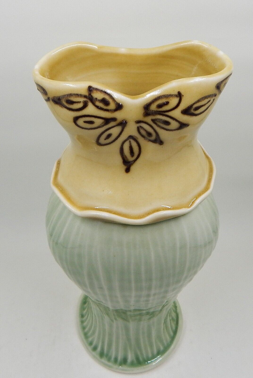 Art Pottery Bustier Top Vase Signed Malia and 50 similar items