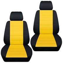 Front set car seat covers fits 2010-2020 Kia Forte   black and yellow - $66.42