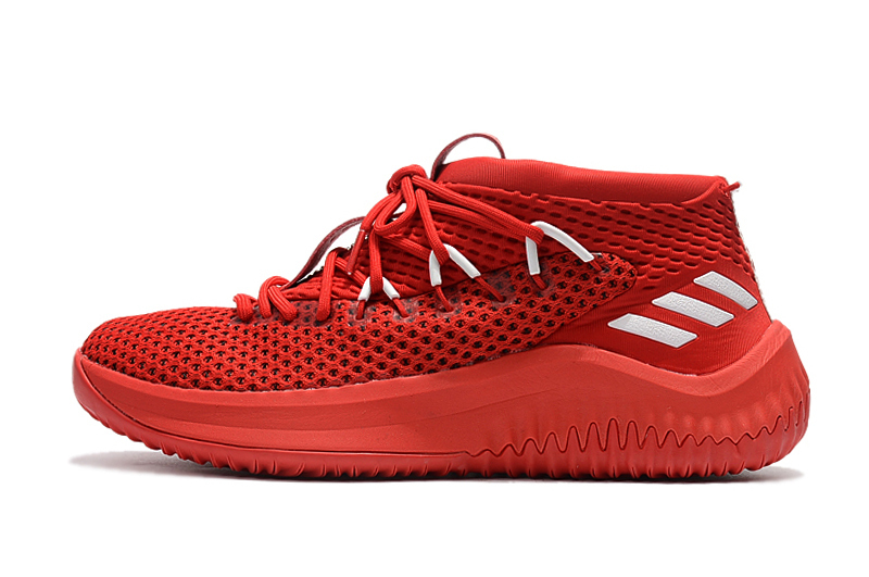 Men's DAME 4 Shoes Damian Lillard Red Basketball Shoe - Men