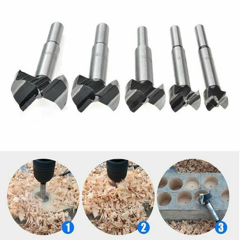 ZKH 1/2 Inch Forstner Drill Bit – Carbide Tipped, Centering Point For Smooth Flat Holes In Wood & Plastic