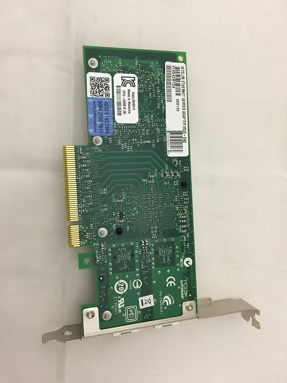 DELL Dual Port E10g42btda 10GbE PCI-e X520-DA2 Ethernet Server HIGH Adapter - $130.94