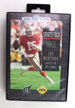 NFL Sports Talk Football '93 Starring Joe Montana (Sega Genesis, 1992) Authentic - $6.95