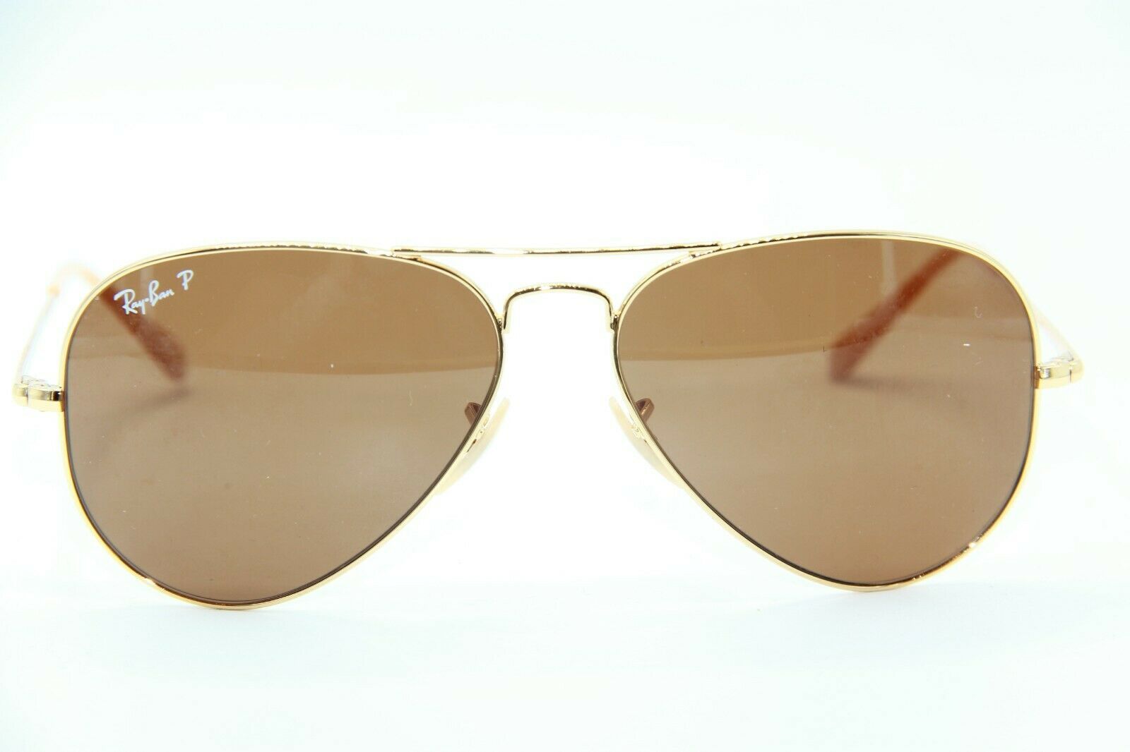 NEW RAY-BAN RB 3689 9064/47 GOLD POLARIZED AUTHENTIC FRAMES SUNGLASSES ...