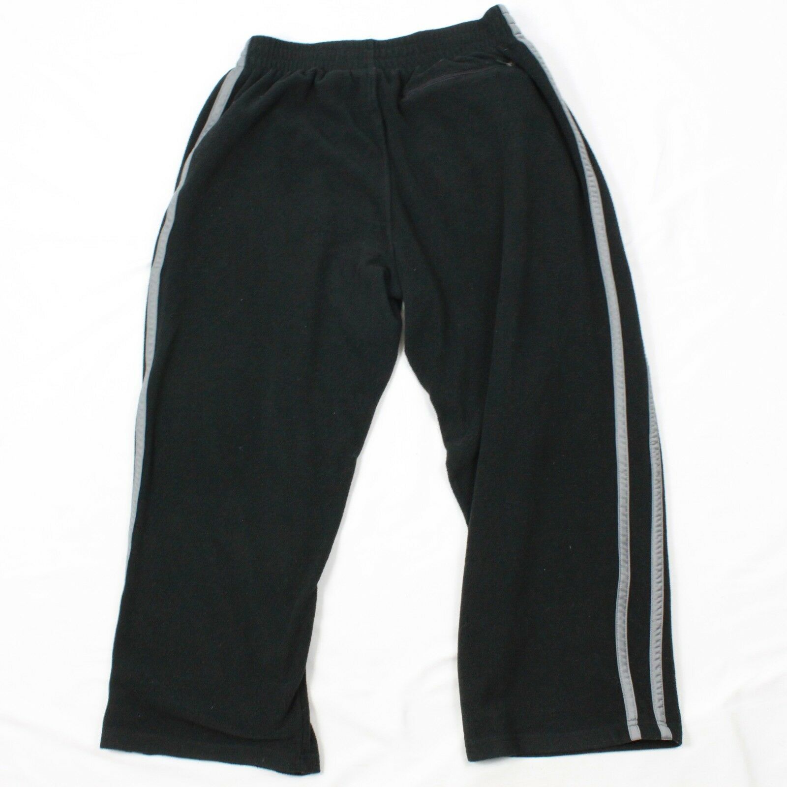 FILA Fleece Athleisure Pants Mens large Black Track Pants Straight Leg ...