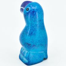 Crafts Caravan Hand Carved Soapstone Blue Purple Toucan Bird Figurine Kenya image 3