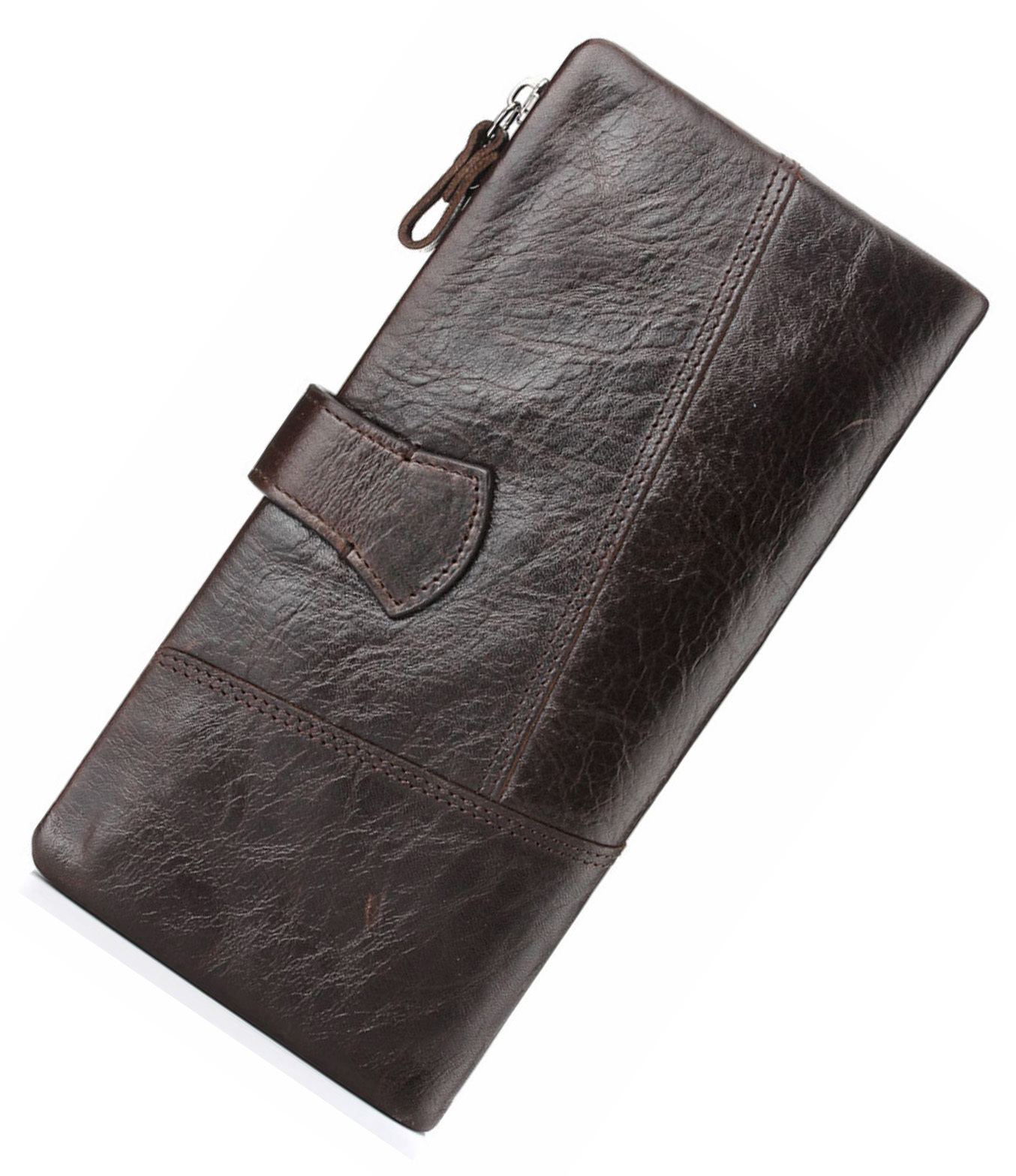 Unisex Wallets for Men and Women with Many Card Slots Genuine Leather