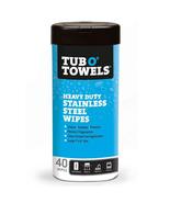 Tub O Towels TW40-SS Stainless Steel Wipes for Cleaning, Polishing, Protecting  - £7.33 GBP