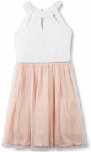 Speechless Girls&#39; 7-16 Halter Dress Ivory/Blush Size 8 NEW W TAG - $25.00