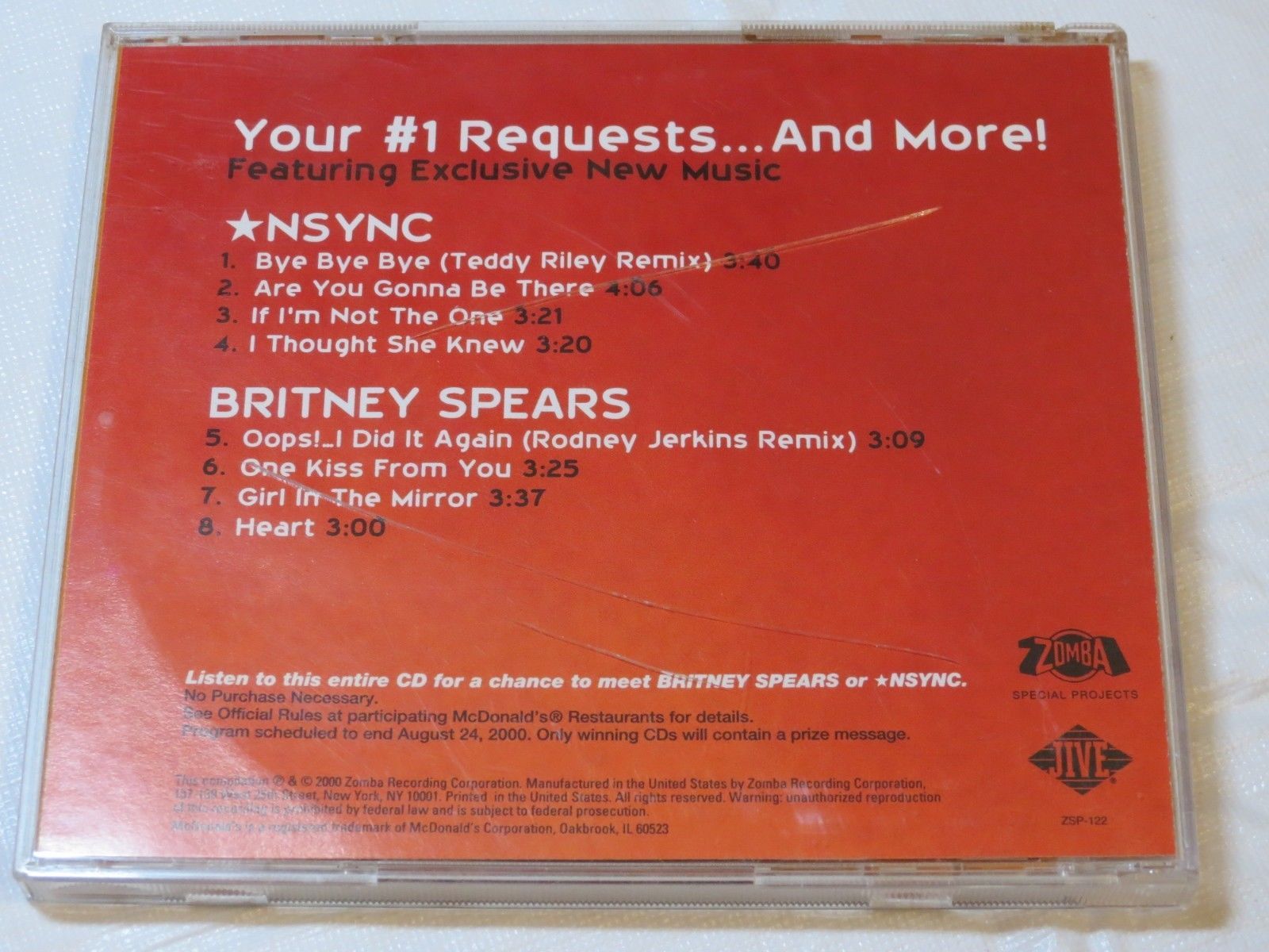 NSYNC & Britney Spears Your #1 Requests...And More! CD 2000 Zomba ...