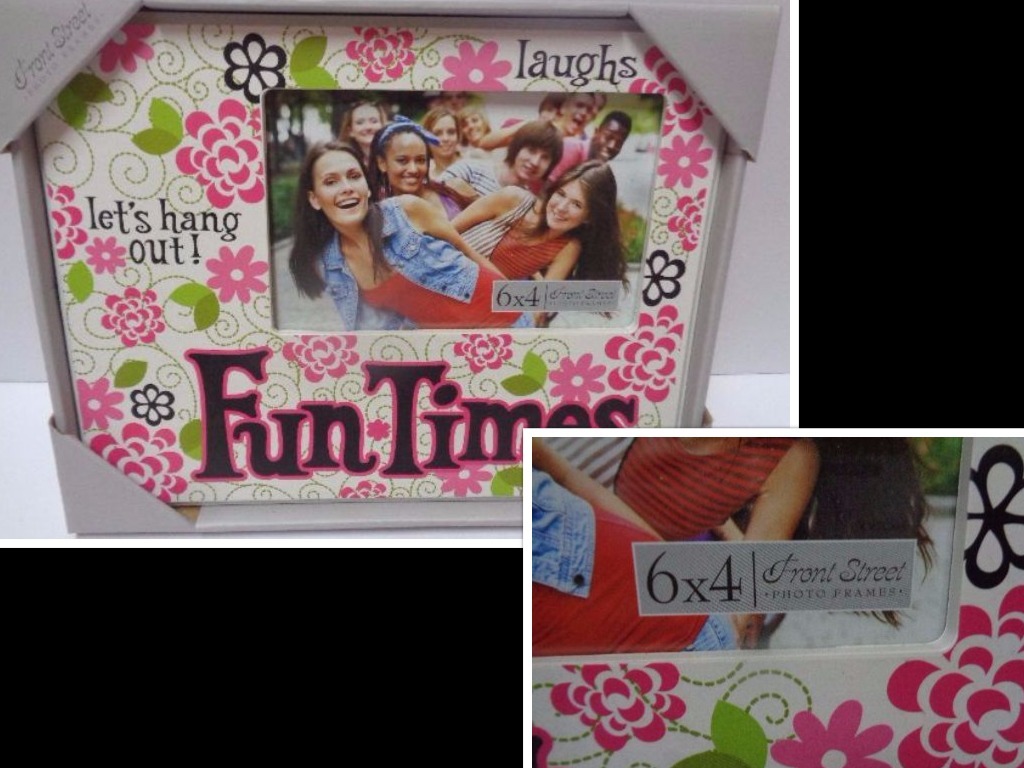 Primary image for Fun Times Friends Photo Frame NIB Wall or Table Front Street Wood