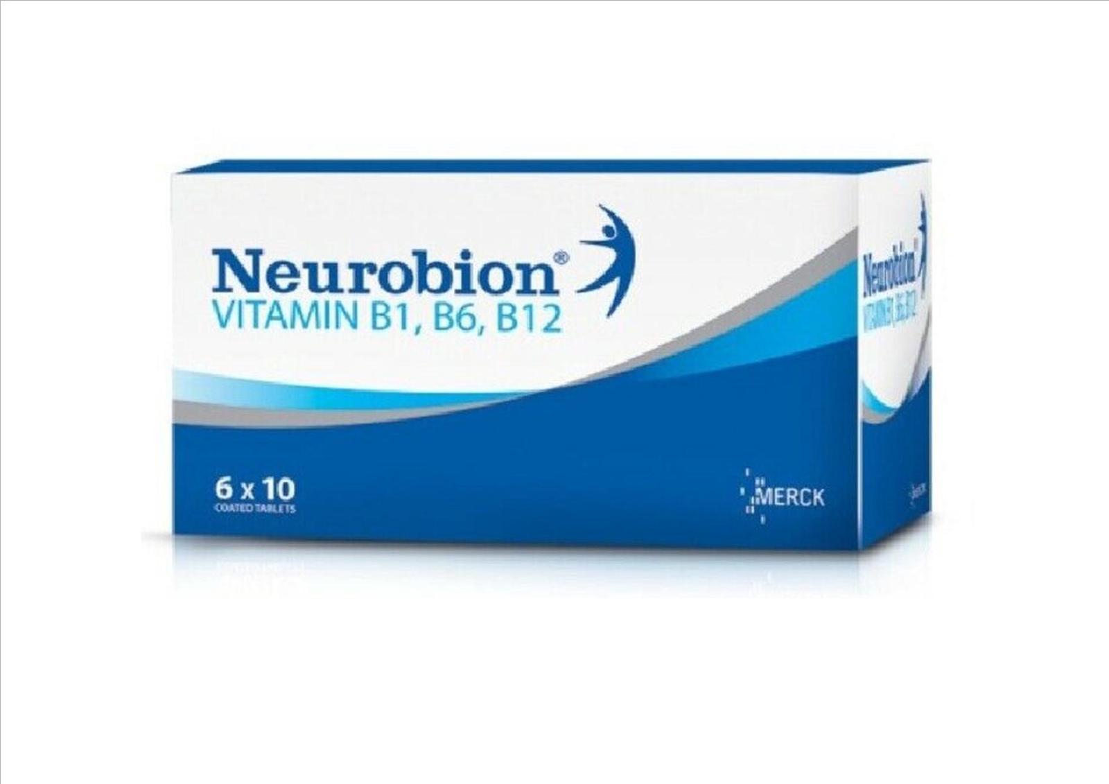 NEUROBION Vitamin B1,B6 & B12 Nerve Relief Numbness Tingling (60 pcs