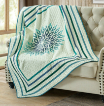 PICOLATA SUNRISE Reversible Soft Quilted Throw Blanket 50x60 in Virah Bella