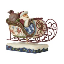 Jim Shore Victorian Sleigh Figurine 11" Long Heartwood Creek Santa Christmas  image 1